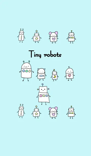 [LINE着せ替え] Tiny robots #絵本の画像1