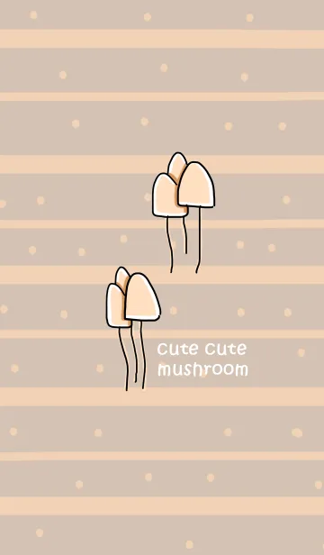 [LINE着せ替え] Cute Cute Mushroomの画像1