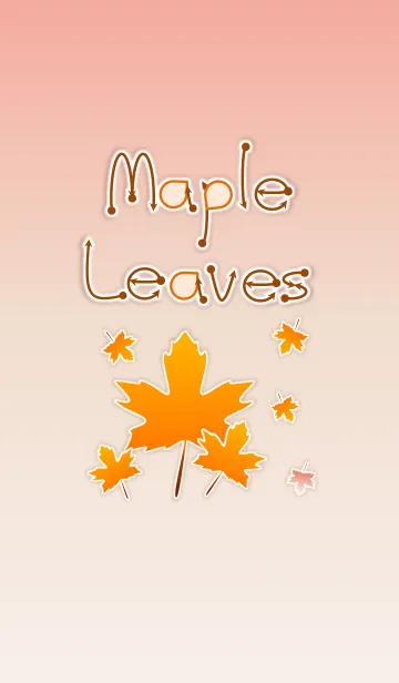 [LINE着せ替え] Maple Leaves！ (Red Ver.2)の画像1