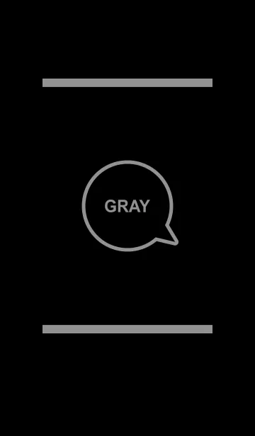 [LINE着せ替え] シンプル ブラック＆グレー No.4-2の画像1