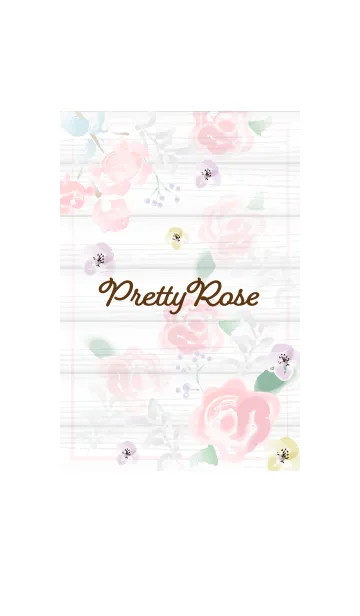 [LINE着せ替え] Pretty Rose -Secret garden- woodtasteの画像1