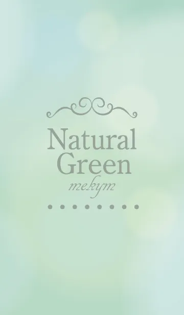 [LINE着せ替え] Natural Green 3 -MEKYM-の画像1