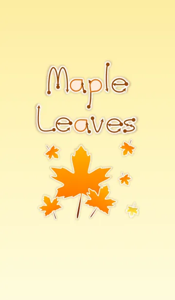 [LINE着せ替え] Maple Leaves！ (Yellow Ver.2)の画像1