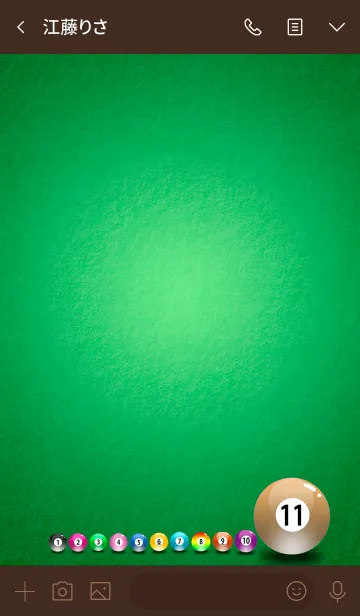 [LINE着せ替え] ビリヤードボール*11*eleven*#イラストの画像3