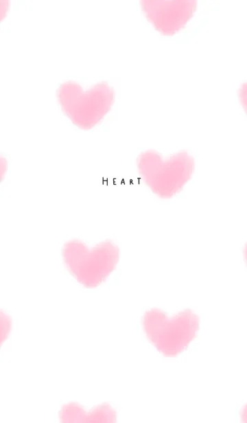 [LINE着せ替え] 水彩のハートの画像1