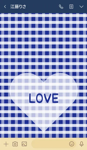 [LINE着せ替え] ♥ Gingham check ！ ♥ - No.21の画像3