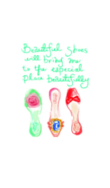 [LINE着せ替え] #イラスト Beautiful shoes isの画像1