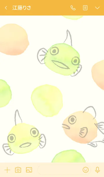 [LINE着せ替え] Lumpfish Dotsの画像3