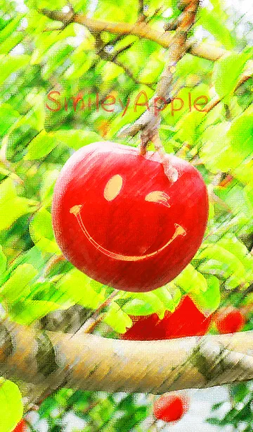 [LINE着せ替え] SmileApple #イラストの画像1