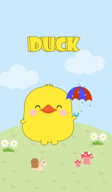 [LINE着せ替え] Love Cute Fat Duck Theme (jp)の画像1