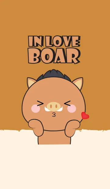 [LINE着せ替え] In Love Boar (jp)の画像1