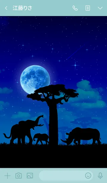 [LINE着せ替え] African Savanna Starry skyの画像3