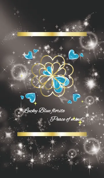 [LINE着せ替え] 黒と黄色 : 集中力のブルーフローライトの画像1