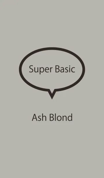 [LINE着せ替え] Super Basic Ash Blond.の画像1