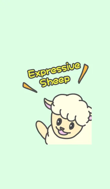 [LINE着せ替え] Expressive Sheep 羊の着せかえの画像1