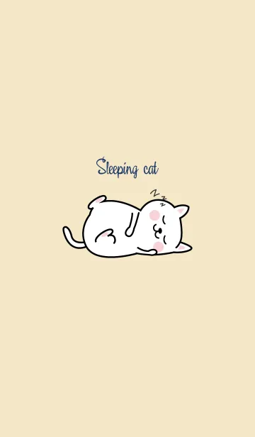 [LINE着せ替え] Sleeping cat 5.の画像1