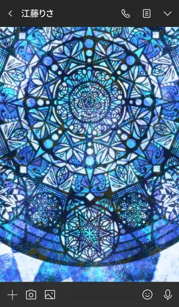 [LINE着せ替え] stained glass -ice-の画像3