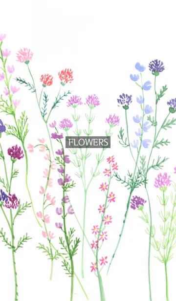 [LINE着せ替え] water color flowers_1122の画像1