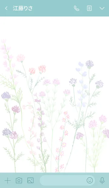 [LINE着せ替え] water color flowers_1122の画像3