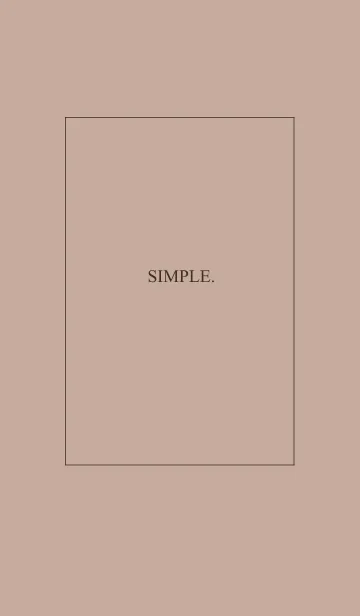 [LINE着せ替え] 大人シンプル＋ベージュ・ブラウンの画像1