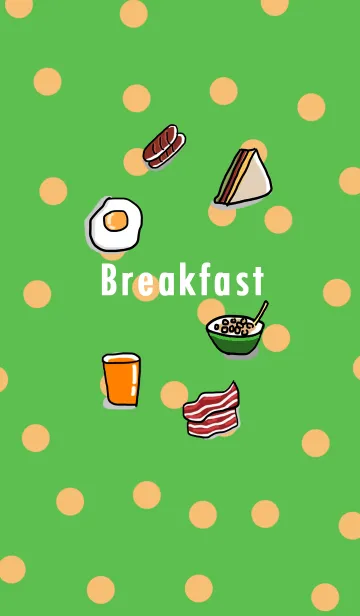 [LINE着せ替え] Cute Cute Breakfastの画像1