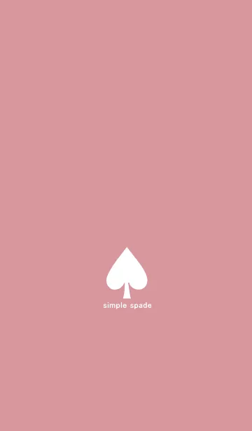 [LINE着せ替え] simple spade (#pink gray)の画像1