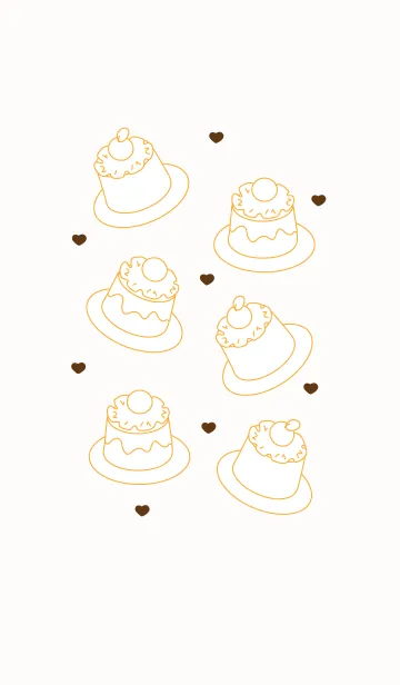 [LINE着せ替え] Cute cake theme 10の画像1