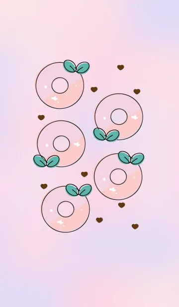 [LINE着せ替え] Yummy donuts 9の画像1