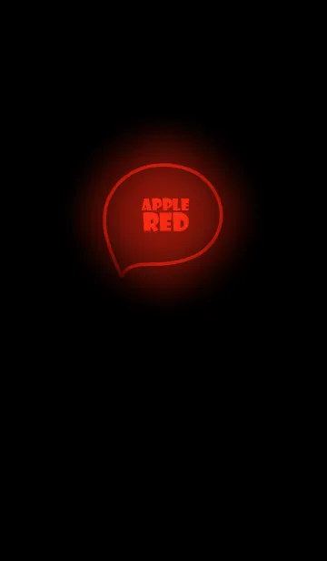 [LINE着せ替え] Apple Red Neon Theme (jp)の画像1