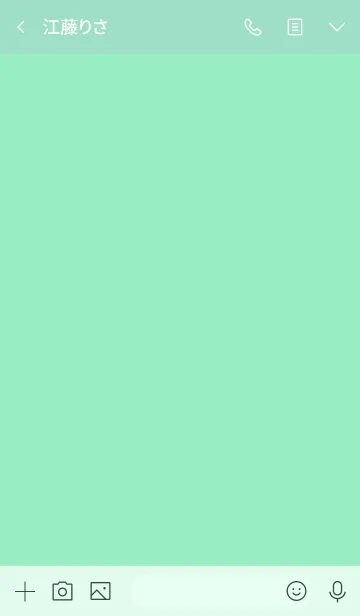 [LINE着せ替え] Love mint green Theme v.2 (jp)の画像3