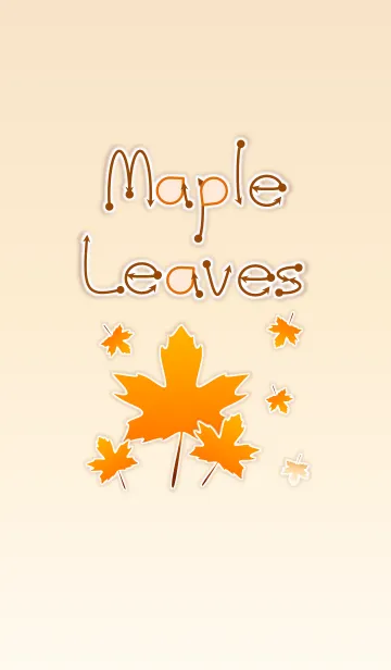 [LINE着せ替え] Maple Leaves！ (Brown Ver.4)の画像1