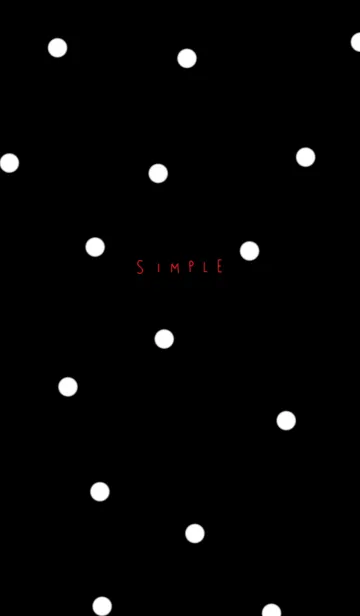 [LINE着せ替え] シンプル・水玉。の画像1