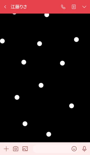 [LINE着せ替え] シンプル・水玉。の画像3