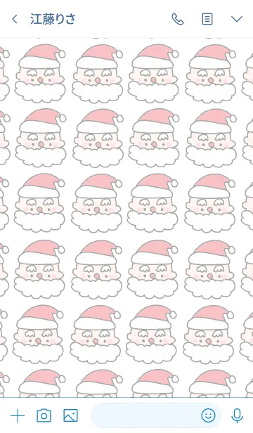 [LINE着せ替え] Happy Santa Claus themeの画像3