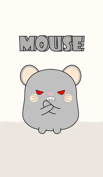 Emotions Fat gray mouse 2 (jp)の着せ替えメイン画像