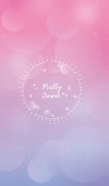 [LINE着せ替え] Fluffy Jewel #水彩タッチの画像1