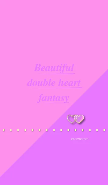 [LINE着せ替え] 美的ダブルハート ファンタジーの画像1