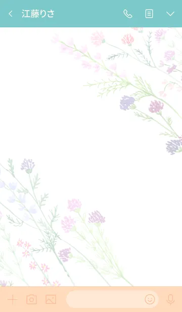 [LINE着せ替え] water color flowers_1125の画像3