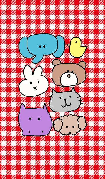 [LINE着せ替え] Happy Various animals themeの画像1