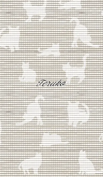 [LINE着せ替え] てるこ用大人可愛い☆猫シルエットの画像1