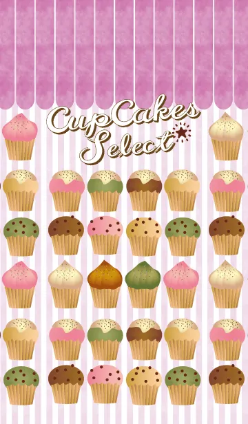 [LINE着せ替え] cupcakes selectの画像1