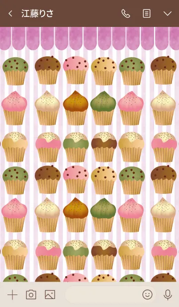 [LINE着せ替え] cupcakes selectの画像3