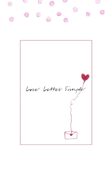 [LINE着せ替え] Love Letter -Simple- #水彩タッチの画像1