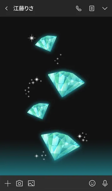 [LINE着せ替え] Jewelry Days emeraldの画像3