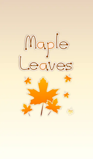 [LINE着せ替え] Maple Leaves！ (Beige Ver.2)の画像1