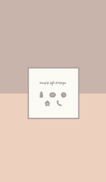 [LINE着せ替え] Simple life Design / brown-beigeの画像1