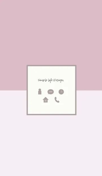 [LINE着せ替え] Simple life Design / purple-beigeの画像1