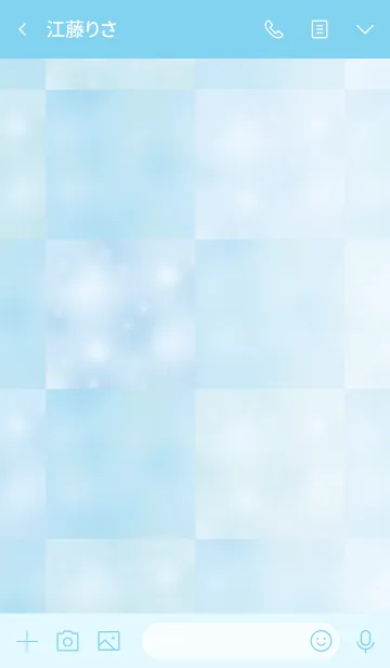 [LINE着せ替え] Glitter blue tile #水彩タッチの画像3