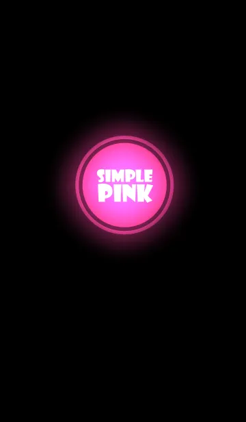 [LINE着せ替え] Simple pink in black (jp)の画像1