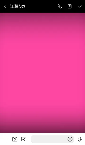 [LINE着せ替え] Simple pink in black (jp)の画像3